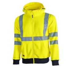 sudadera a.v. u-power melody en amarillo fluor