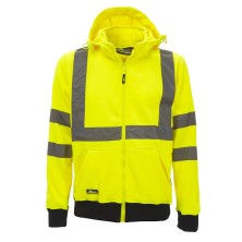 sudadera a.v. u-power melody en amarillo fluor