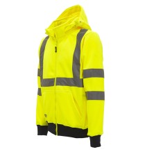 sudadera a.v. u-power melody en amarillo fluor