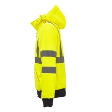 sudadera a.v. u-power melody en amarillo fluor