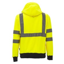 sudadera a.v. u-power melody en amarillo fluor
