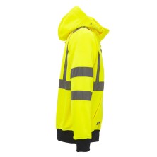 sudadera a.v. u-power melody en amarillo fluor