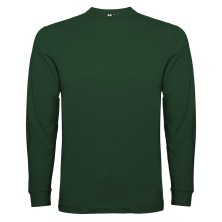 camiseta m/l roly pointer 1204 en verde botella