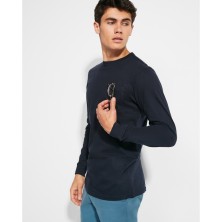camiseta m/l roly shiba 1219 en marino