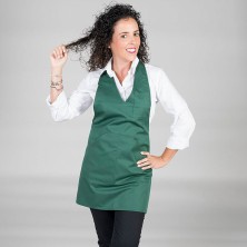delantal garys bistro 182000 en verde botella