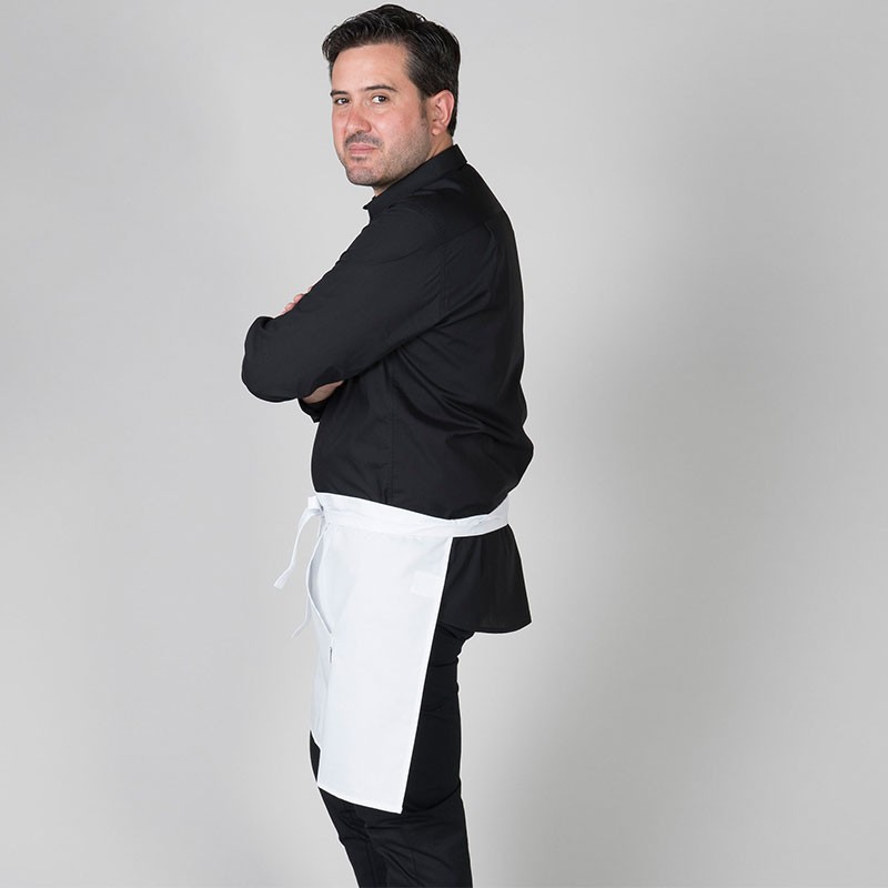 Delantal corto garys blanco 117b00