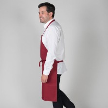 delantal garys peto y bolsillo 116400 en burdeos