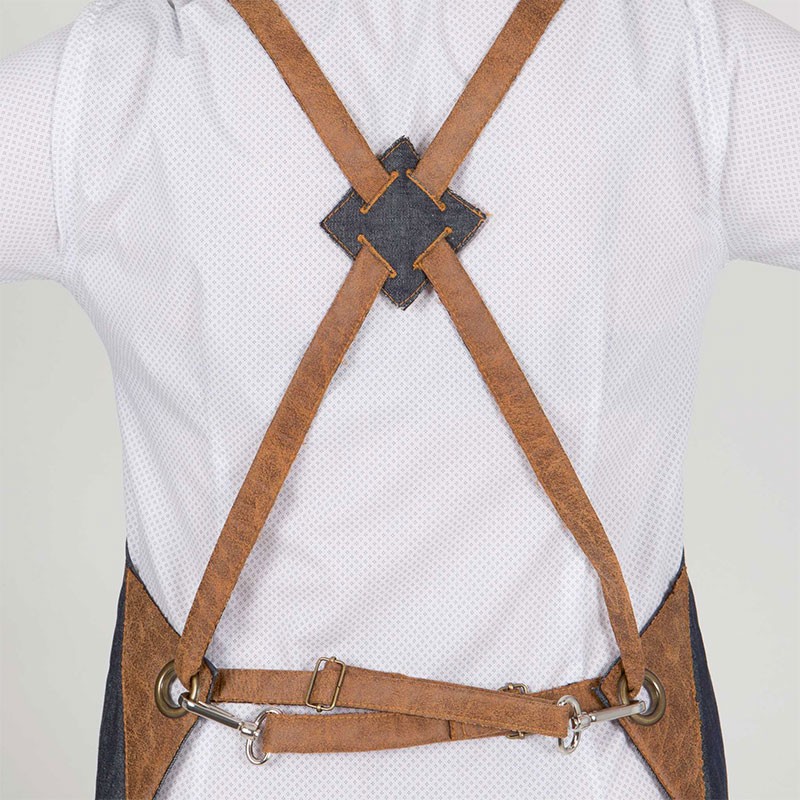 Delantal tejano garys combinado 153700