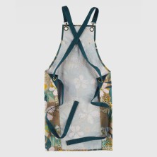 delantal peto workteam m756 en hojas tropicales/verde oscuro