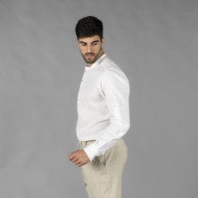 camisa m/l garys tiwi 210007 en verde musgo