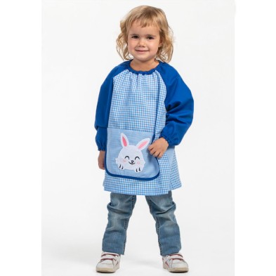 Babi Infantil Dyneke Azul Bordado Conejito 0987681