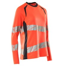 camiseta a.v. m/l mujer mascot 19091 en rojo a.v./azul marino oscuro