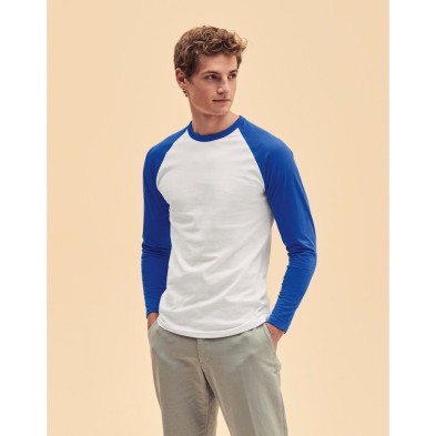 Camiseta M/L Fruit Of The Loom Baseball