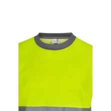 camiseta a.v. velilla 305613 en gris/amarillo fluor