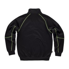 sudadera workteam c9800 en negro/verde a.v.