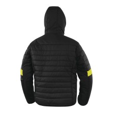 parka delta plus bloom en negro/amarillo