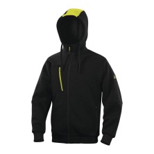 chaqueta delta plus borgo en negro/amarillo