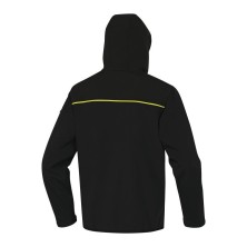 chaqueta delta plus horten2 light en negro/amarillo
