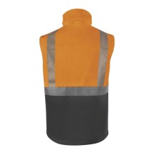 chaqueta softshell a.v. delta plus fast en naranja fluor/gris