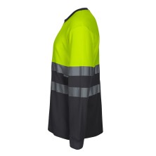 camiseta a.v. velilla 305615 en gris/amarillo fluor