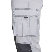 pantalon velilla 103031s en blanco/gris
