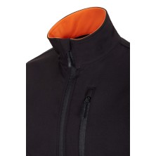 chaqueta softshell velilla 106004 en gris/amarillo