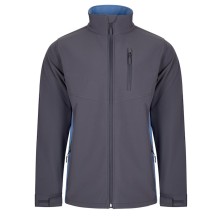 chaqueta softshell velilla 106004 en gris/amarillo