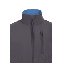 chaqueta softshell velilla 106004 en gris/amarillo
