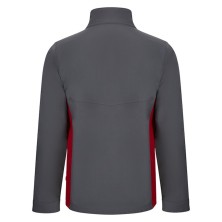chaqueta softshell velilla 106004 en gris/amarillo