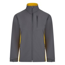 chaqueta softshell velilla 106004 en gris/amarillo