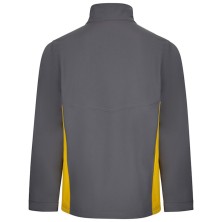 chaqueta softshell velilla 106004 en gris/amarillo