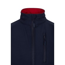 chaqueta softshell velilla 106004 en gris/amarillo