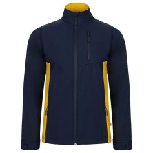 chaqueta softshell velilla 106004 en gris/amarillo