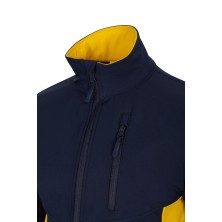 chaqueta softshell velilla 106004 en gris/amarillo