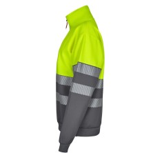 sudadera a.v. velilla 305703 en gris/amarillo fluor