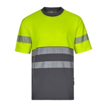 camiseta a.v. mc velilla 305509 en gris/amarillo fluor