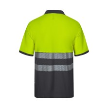 polo a.v. velilla 305523 en gris/amarillo fluor