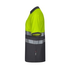polo a.v. velilla 305523 en gris/amarillo fluor