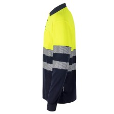 polo a.v. velilla 305525 en marino/amarillo fluor