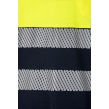 polo a.v. velilla 305525 en marino/amarillo fluor