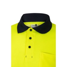 polo a.v. velilla 305525 en marino/amarillo fluor