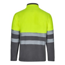 chaqueta polar a.v. velilla 301503 en gris/amarillo fluor