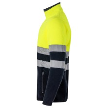 chaqueta polar a.v. velilla 301503 en marino/amarillo fluor