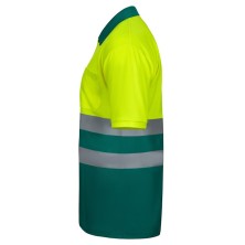 polo a.v. velilla 305504 en verde/amarillo fluor