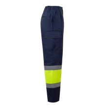 pantalón a.v. velilla 303003 en marino/amarillo fluor