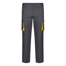 pantalon velilla 103024s en gris/amarillo