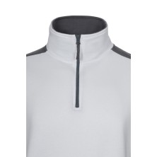 sudadera velilla 105703 en blanco/gris