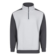 sudadera velilla 105703 en blanco/gris