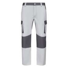 pantalon velilla 103020b en blanco/gris