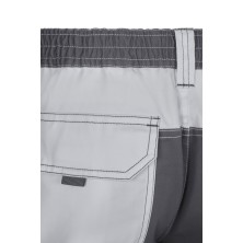 pantalon velilla 103020b en blanco/gris